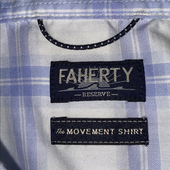 FAHERTY $158 Movement Shirt - Iris River Plaid. XXL EUC - Picture 7 of 16